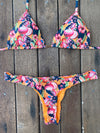 Bikini Basic Cheeky Bottom Triangle Top Pitaya