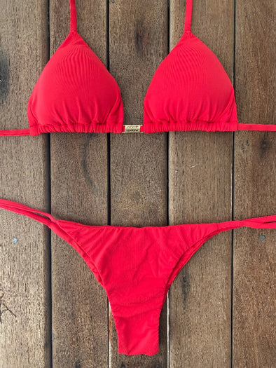 Bikini Tie Sides Cherry