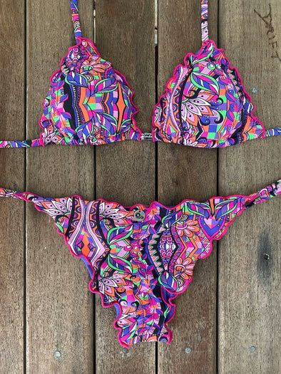 Bikini Tie Sides Ripple Delic